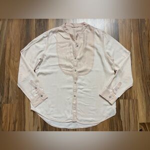 Two by Vince Camuto Women Blush Button-Up Long Sleeve Shirts
